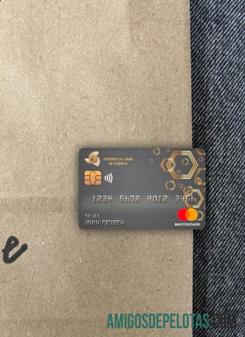 Banco Comercial da Etiópia Mastercard Photolook Front modelo